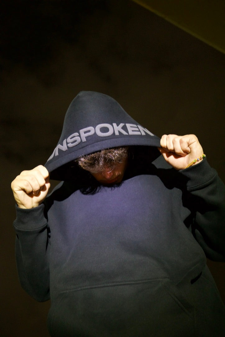 Midnight Black Unspoken Hoodie